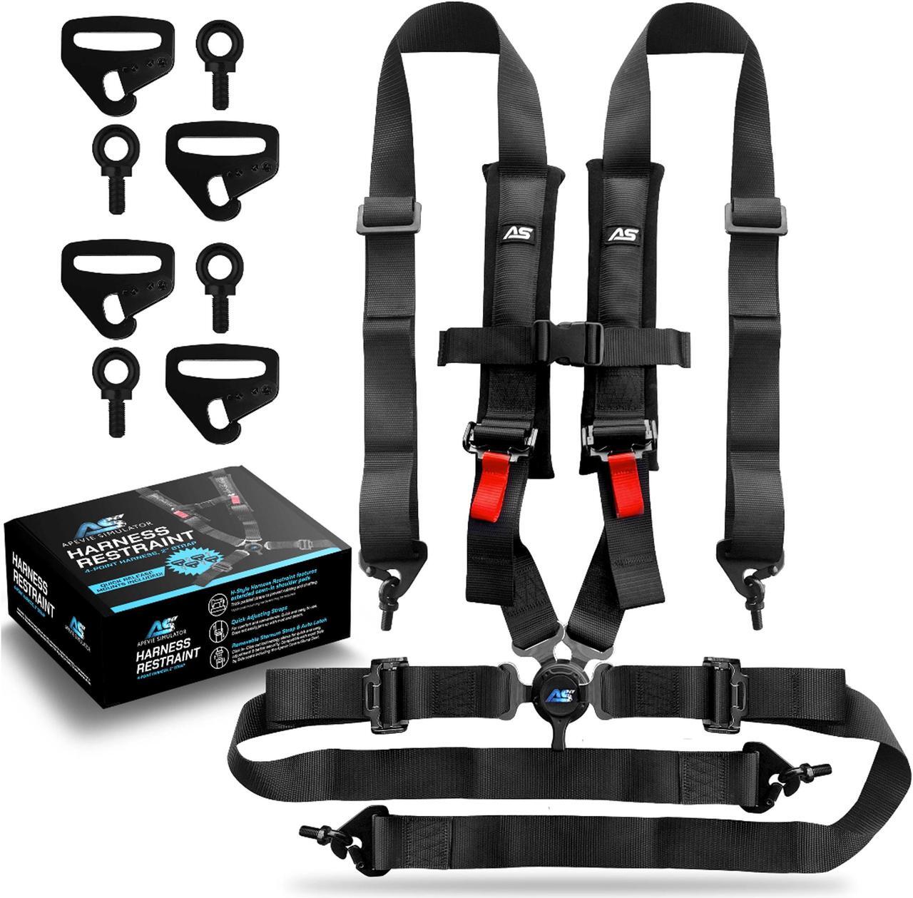 Main image of Apevie Simulator 4-Point Harness Seat Belt
