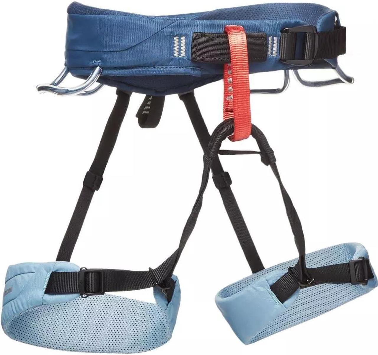 Alt view image 2 of 3 - Black Diamond BD651076STNBXS_1 Momentum Women's Climbing Harness, Stone Blue, X-Small
