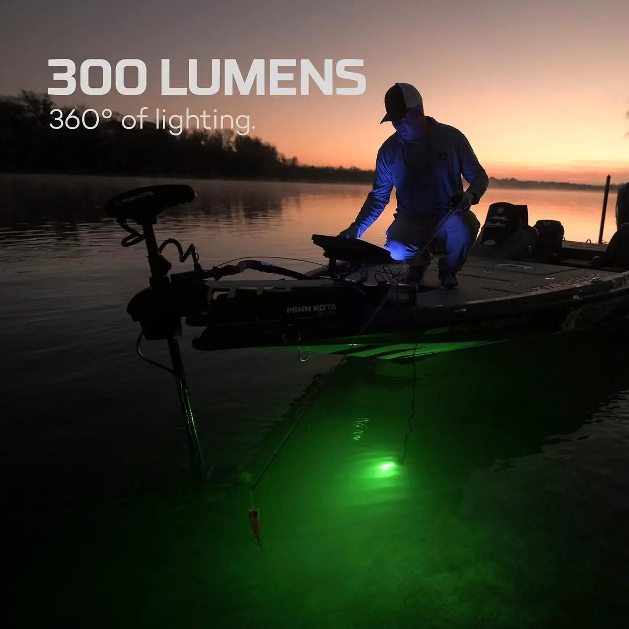 Alt view image 4 of 5 - NEBO Submerser LED Underwater Fishing Light & Dock Light; IPX8 Waterproof; Night Fishing Light for Crappie