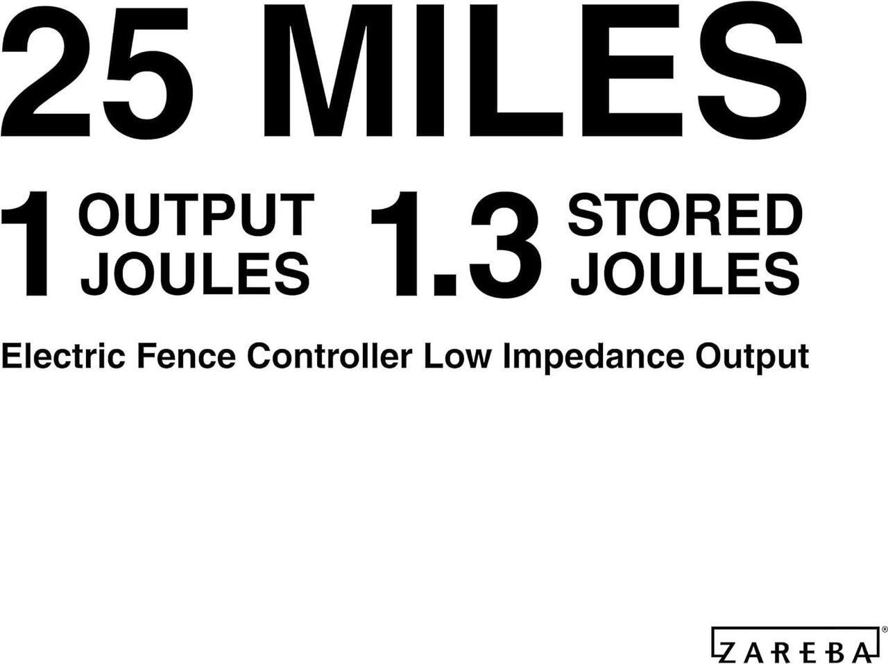 Alt view image 3 of 4 - Zareba 25 Miles Low AC Impedance Electric Fence Charger, Plug-In Fence Energizer