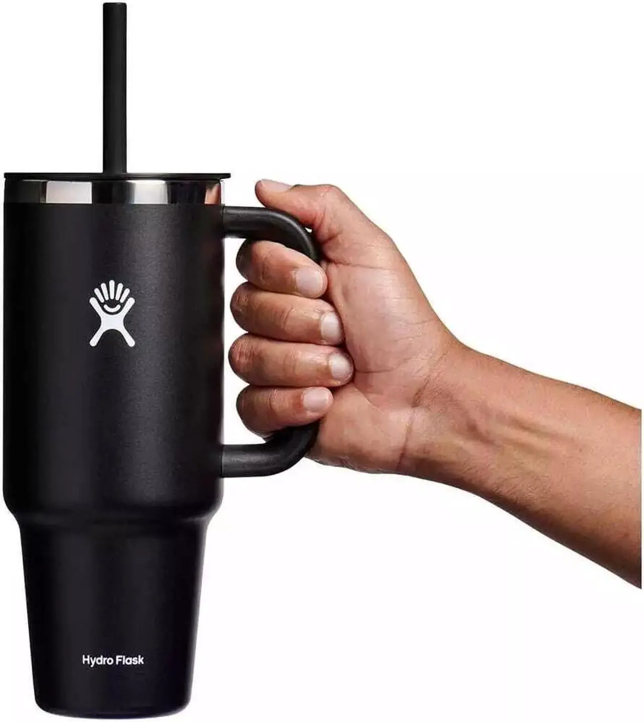 Alt view image 3 of 5 - Hydro Flask Insulated Travel Tumbler with Lid and Double Wall, 40 oz - Black
