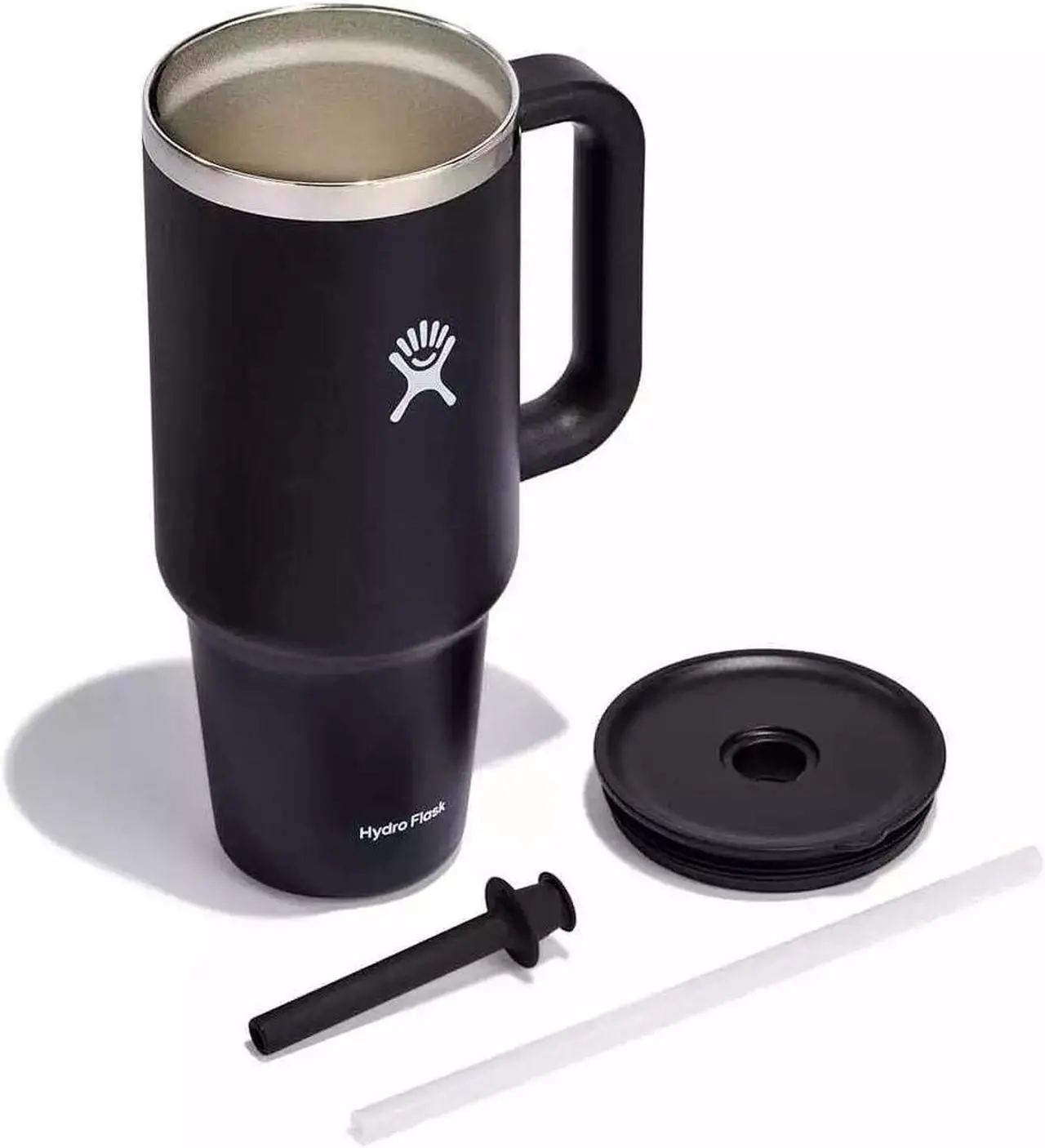 Alt view image 5 of 5 - Hydro Flask Insulated Travel Tumbler with Lid and Double Wall, 40 oz - Black