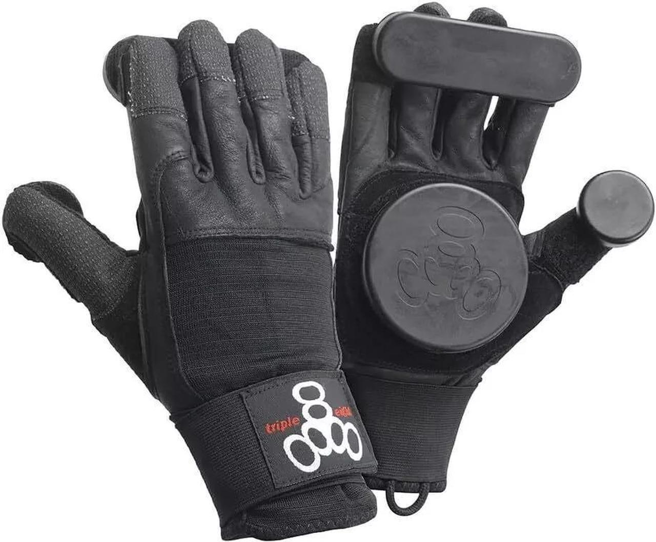 Main image of Triple Eight Adjustable Sliders Longboard Gloves - Black, Size Small/Medium