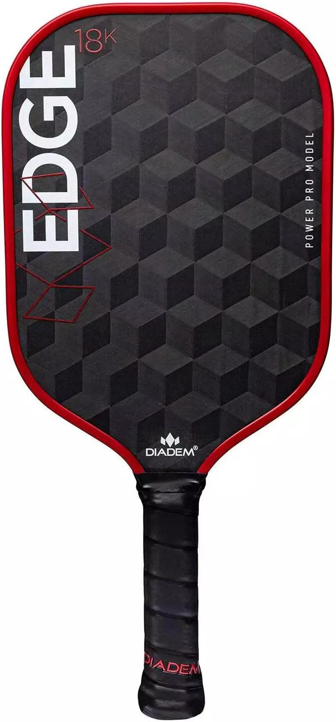 Main image of Diadem Unisex Edge 18K Power Pro USAPA Approved Pickleball Paddle - 16mm, Red