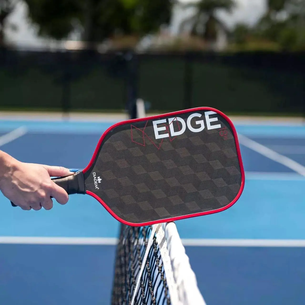 Alt view image 3 of 7 - Diadem Unisex Edge 18K Power Pro USAPA Approved Pickleball Paddle - 16mm, Red