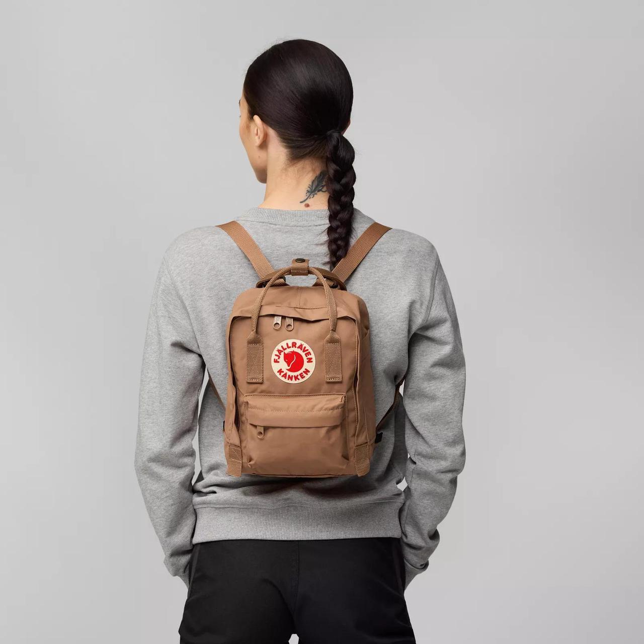 Alt view image 3 of 6 - Fjallraven F23561-312 Comfortable Kanken Mini Classic Outdoor Backpack - Pink