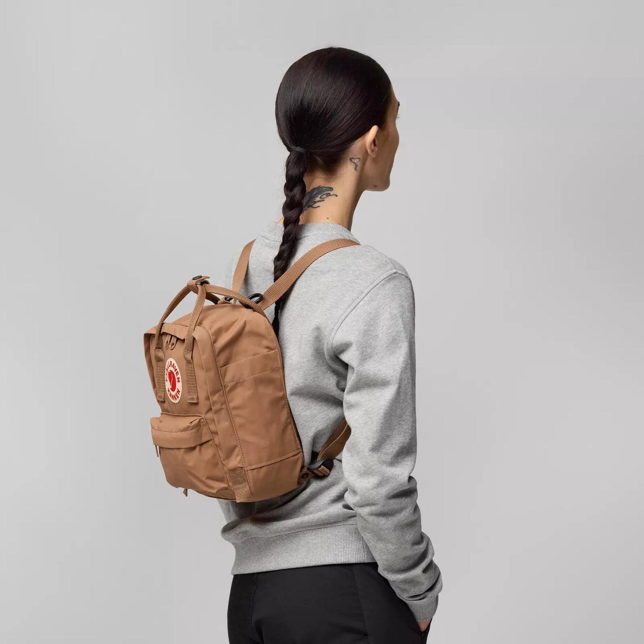 Alt view image 5 of 6 - Fjallraven F23561-312 Comfortable Kanken Mini Classic Outdoor Backpack - Pink