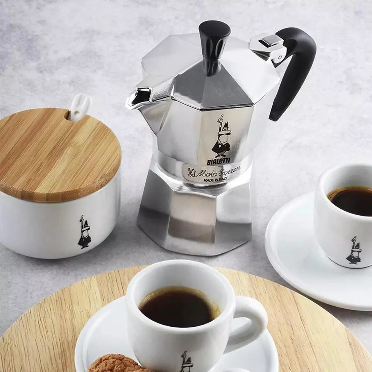 Alt view image 2 of 4 - Bialetti - Moka Express: Iconic Stovetop Espresso Maker, Makes Real Italian Coffee, Moka Pot 12 Cups (22 Oz - 670 Ml), Aluminium, Silver
