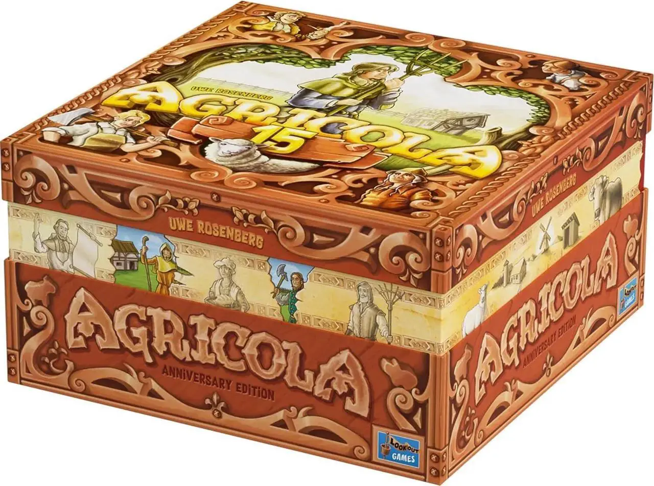 Main image of Lookout Agricola 4-Player Farming Board Game, Strategy Game for Adults, Ages 12+