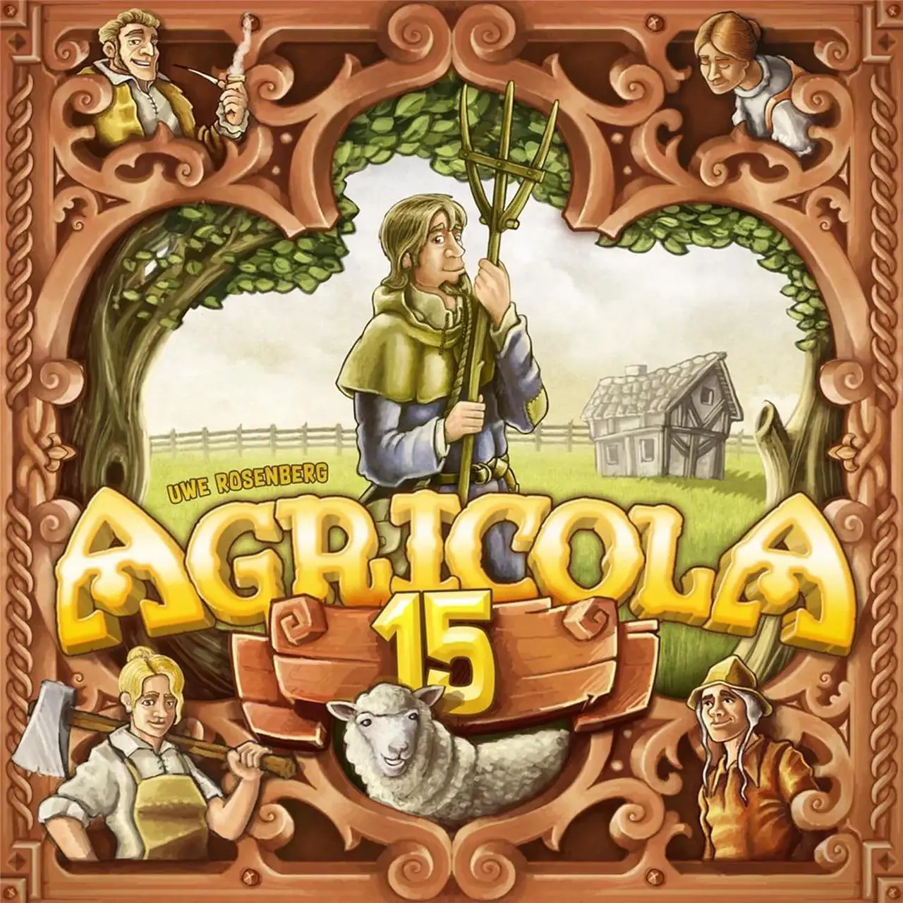 Alt view image 4 of 5 - Lookout Agricola 4-Player Farming Board Game, Strategy Game for Adults, Ages 12+