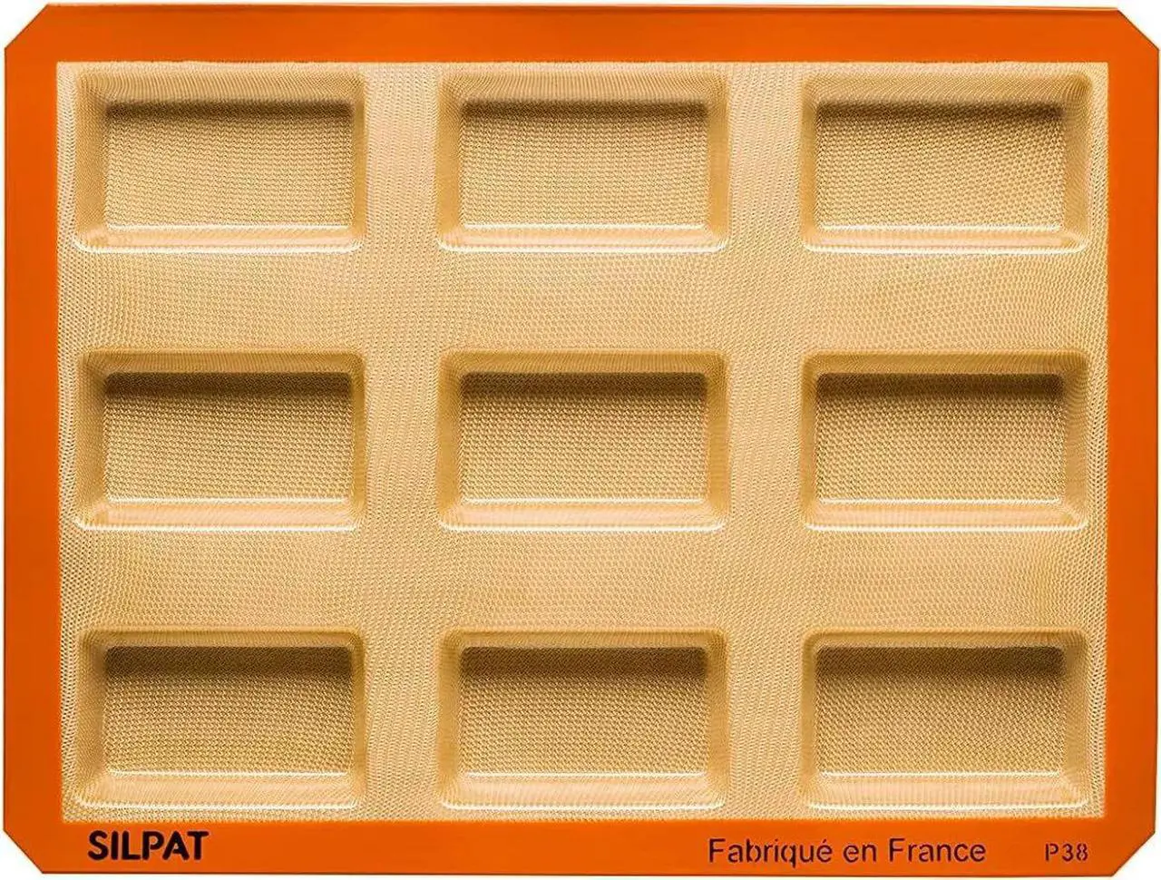 Main image of Silpat The Original Perfect Mini Loaf Mold, 9 Mini-Cakes