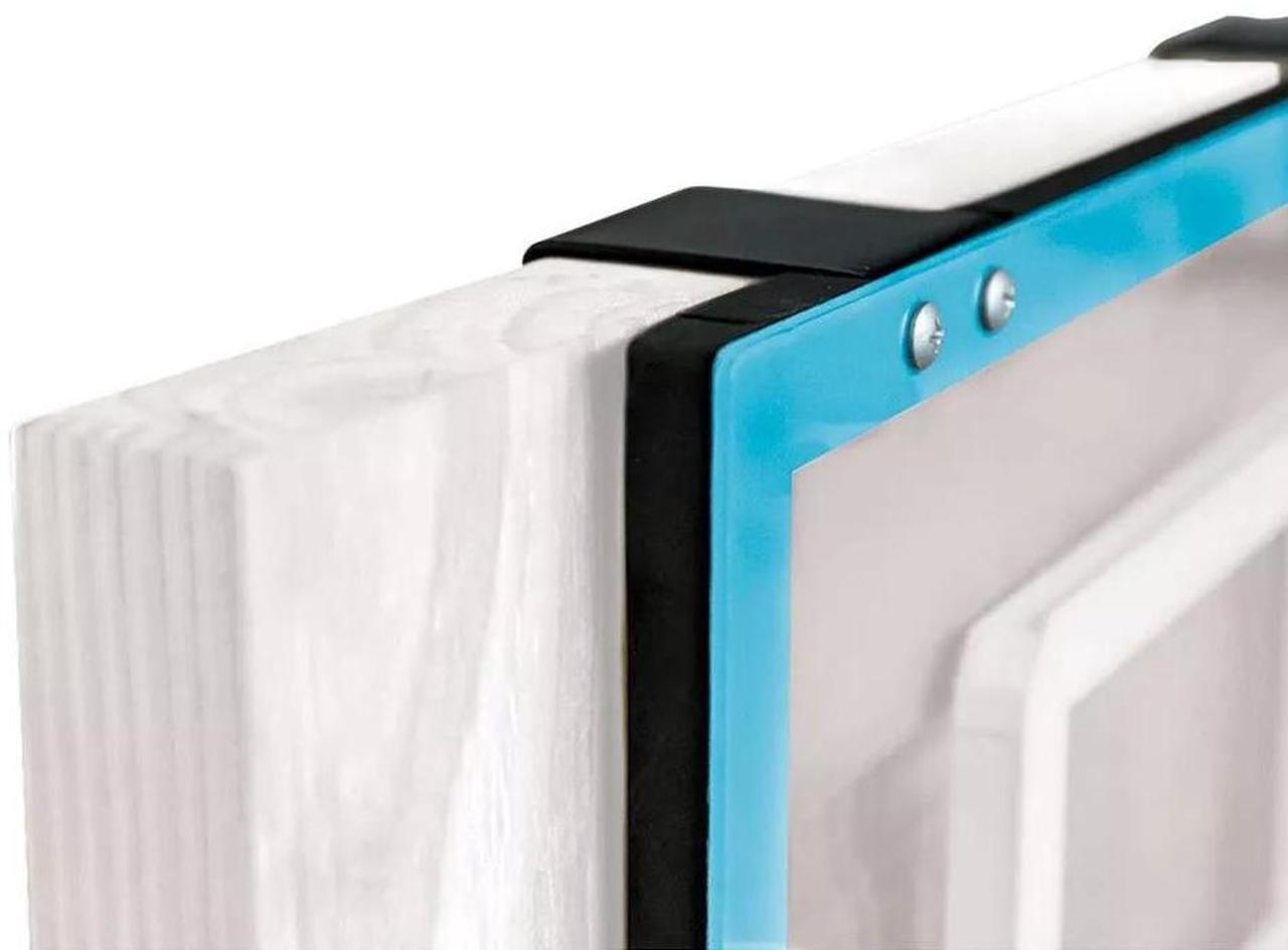 Alt view image 4 of 7 - Franklin Sports 54251 Over The Door Mini Basketball Hoop Set, Black/Blue