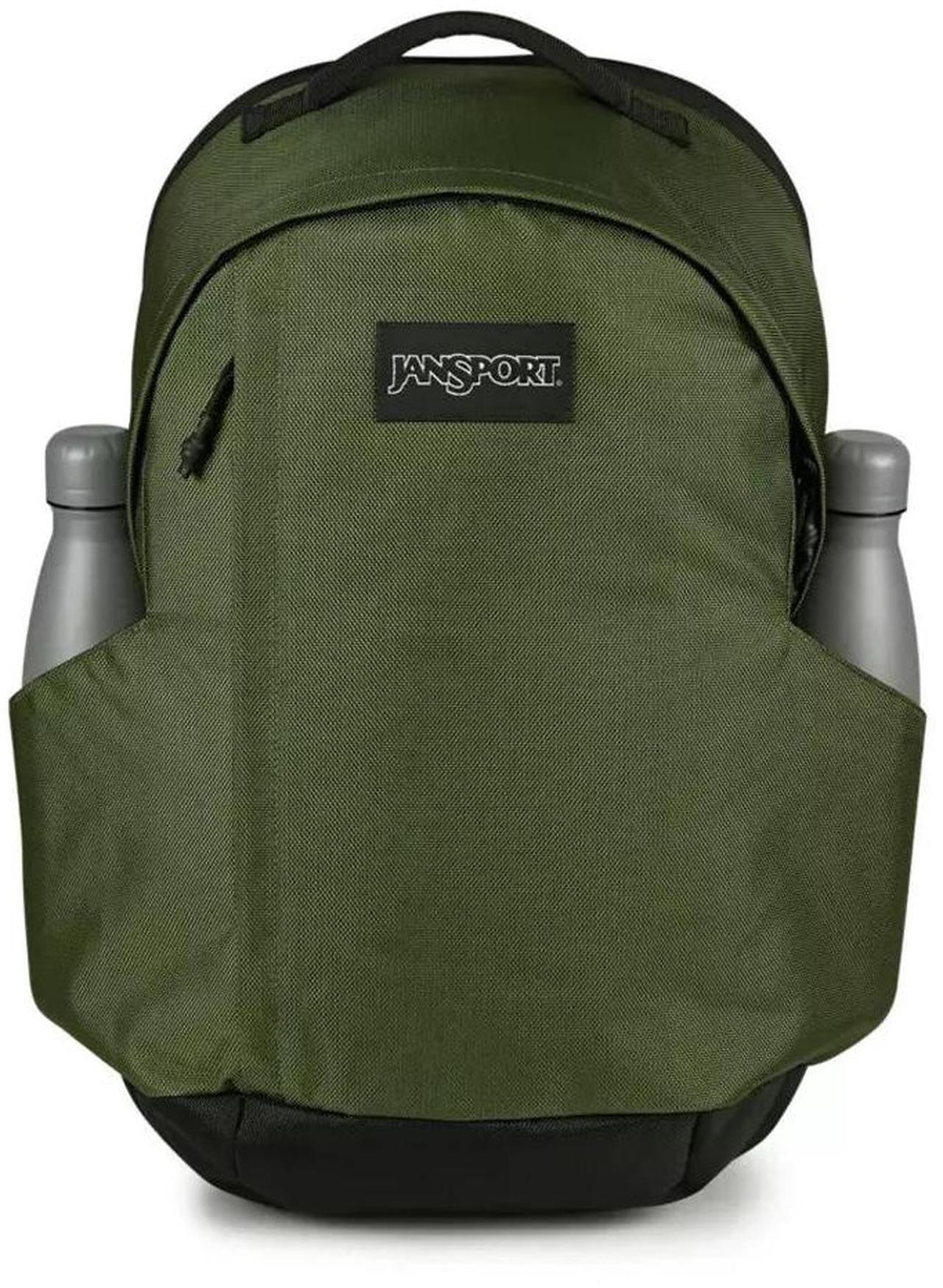 Alt view image 6 of 6 - JanSport Station Backpack with Side Access Padded Laptop Sleeve, Cargo Green