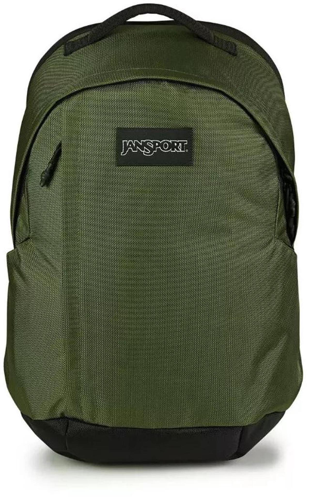 Main image of JanSport Station Backpack with Side Access Padded Laptop Sleeve, Cargo Green