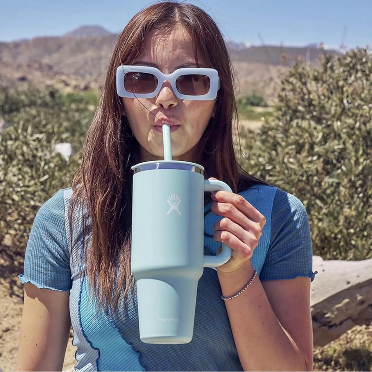 Alt view image 5 of 6 - Hydro Flask All Around Double Wall Vacuum Insulated Travel Tumbler, 40oz, Ivory