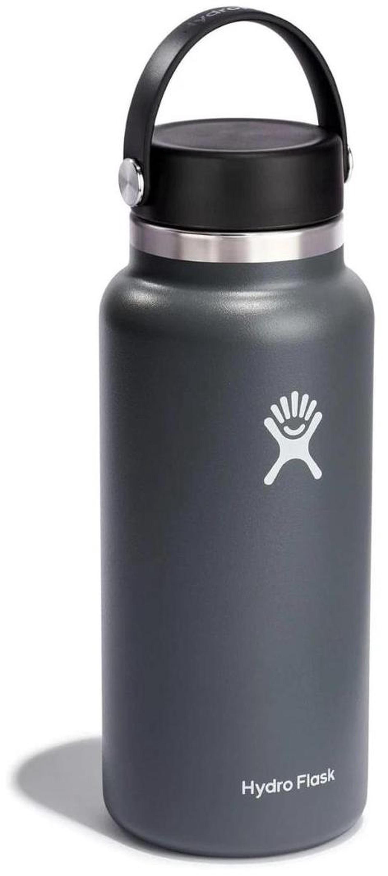 Alt view image 2 of 8 - Hydro Flask 32-Oz Wide Mouth with Leak Proof Flex Cap Water Bottle, Stone