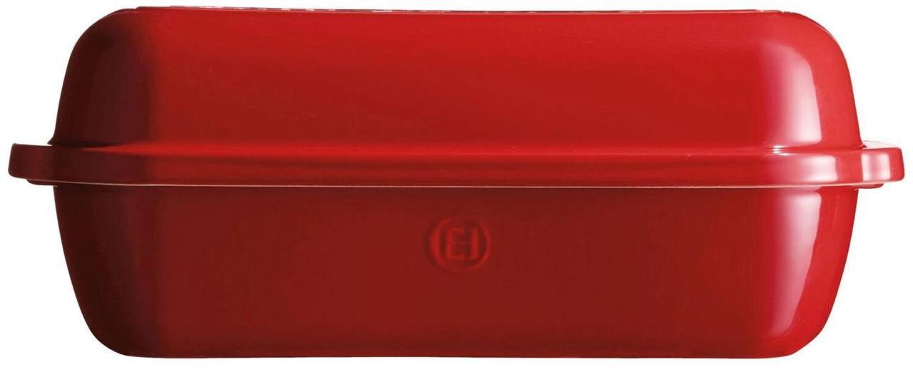 Main image of Emile Henry 34-5503 Rectangular Italian Bread Loaf Baker, 15-Inch, Burgundy