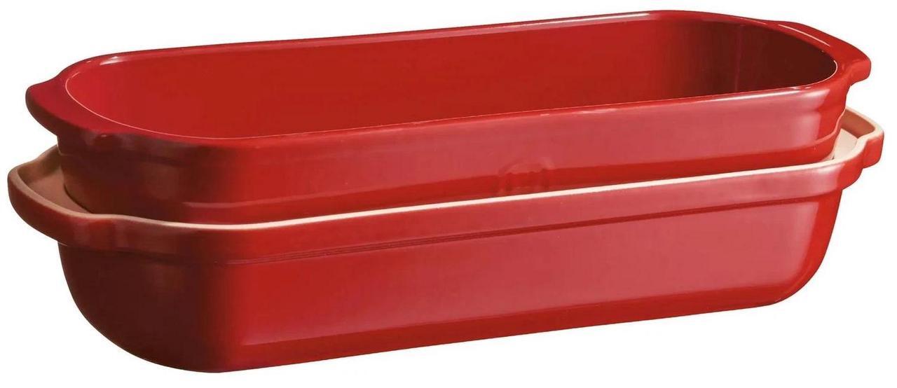 Alt view image 2 of 4 - Emile Henry 34-5503 Rectangular Italian Bread Loaf Baker, 15-Inch, Burgundy
