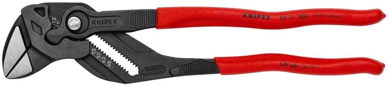 Main image of KNIPEX 86 01 300 Non-Slip Pliers Wrench Tools, 12-Inch, Black Finish