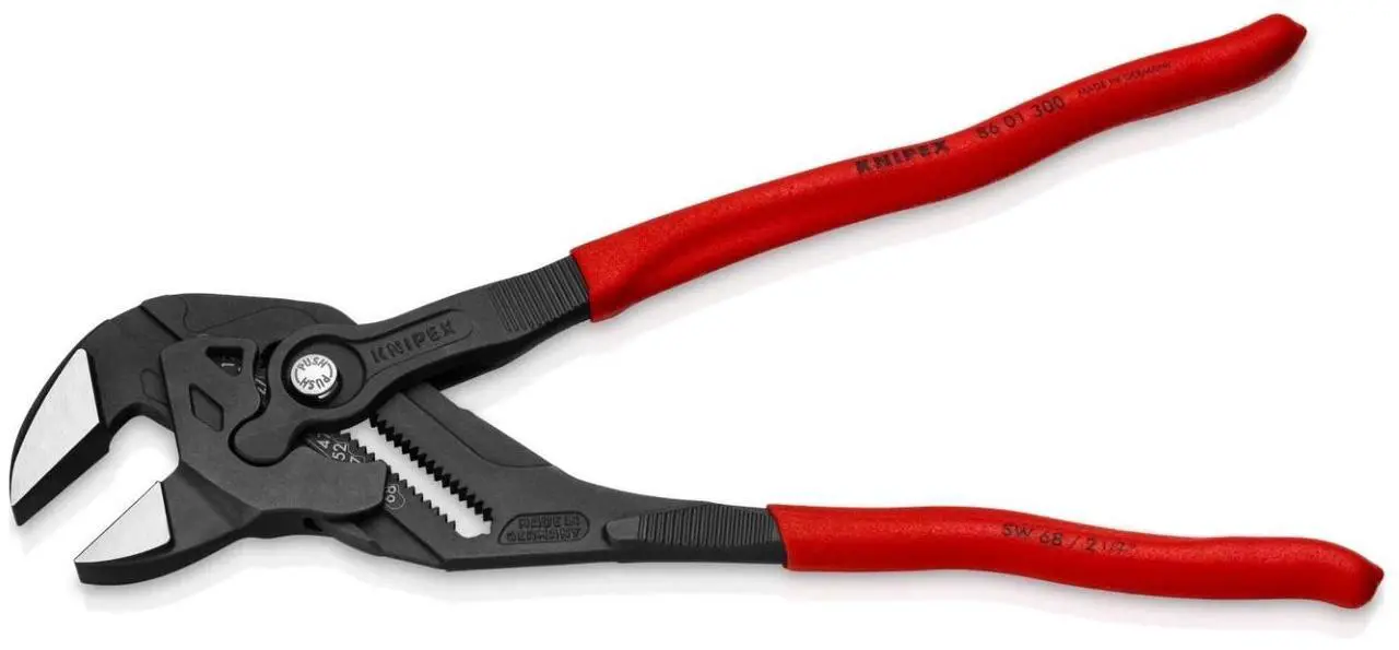 Alt view image 2 of 7 - KNIPEX 86 01 300 Non-Slip Pliers Wrench Tools, 12-Inch, Black Finish