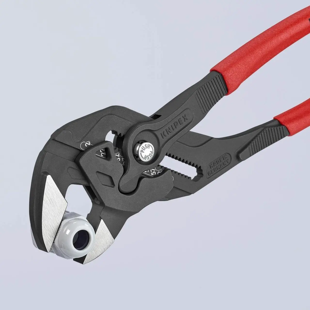 Alt view image 4 of 7 - KNIPEX 86 01 300 Non-Slip Pliers Wrench Tools, 12-Inch, Black Finish