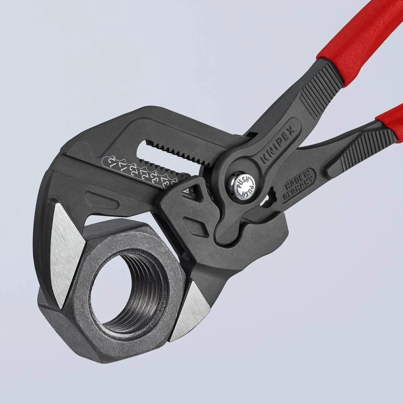 Alt view image 6 of 7 - KNIPEX 86 01 300 Non-Slip Pliers Wrench Tools, 12-Inch, Black Finish