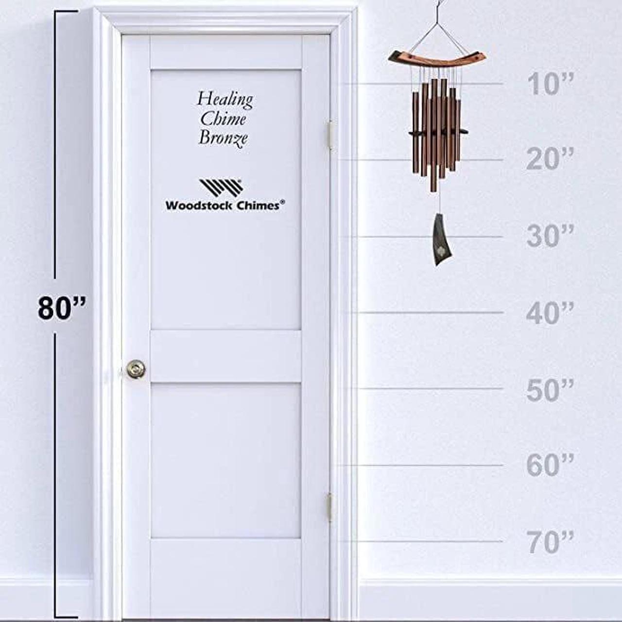 Alt view image 3 of 3 - Woodstock Chimes 34-Inch Eastern Energy Healing Wind Chime, Bronze