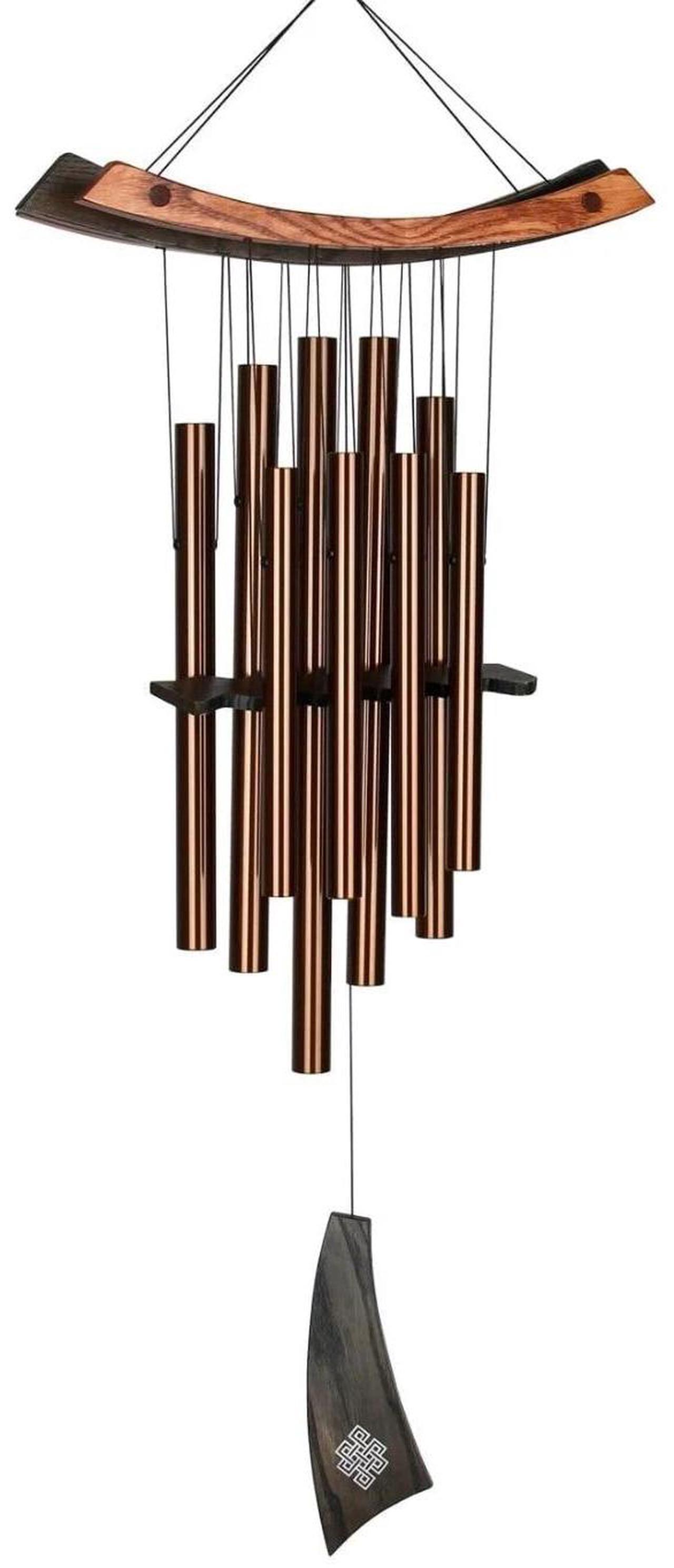 Main image of Woodstock Chimes 34-Inch Eastern Energy Healing Wind Chime, Bronze