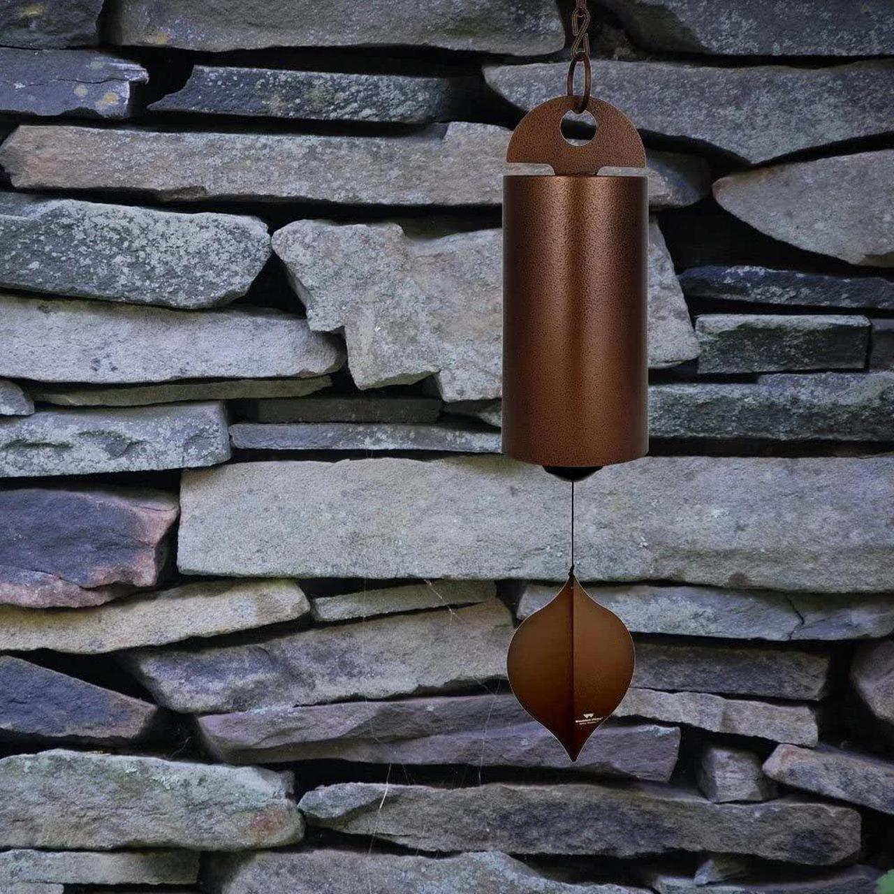 Alt view image 5 of 7 - Woodstock Chimes HWLC 40-Inch Heroic Windbell Chimes, Antique Copper, Large