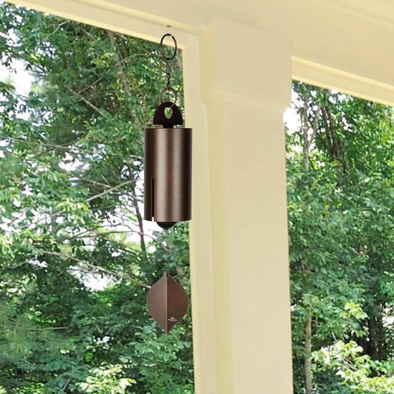 Alt view image 2 of 7 - Woodstock Chimes HWLC 40-Inch Heroic Windbell Chimes, Antique Copper, Large