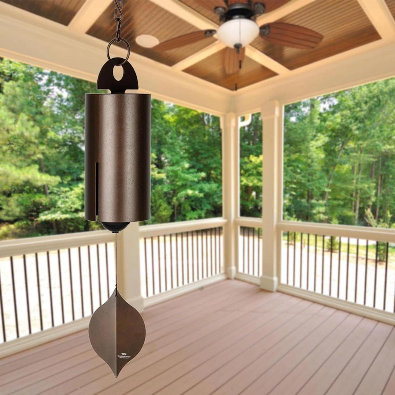 Alt view image 4 of 7 - Woodstock Chimes HWLC 40-Inch Heroic Windbell Chimes, Antique Copper, Large
