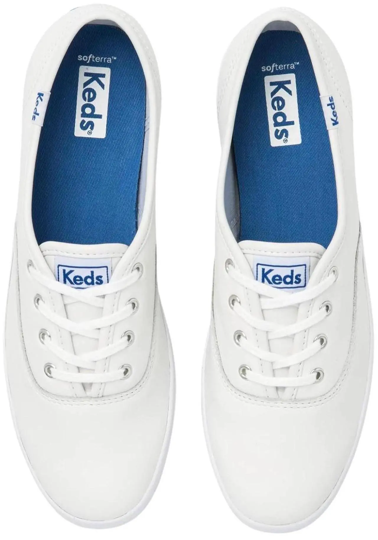 Alt view image 5 of 6 - Keds Women's Champion Leather Lace-Up Casual Wide Sneakers, White, Size 9