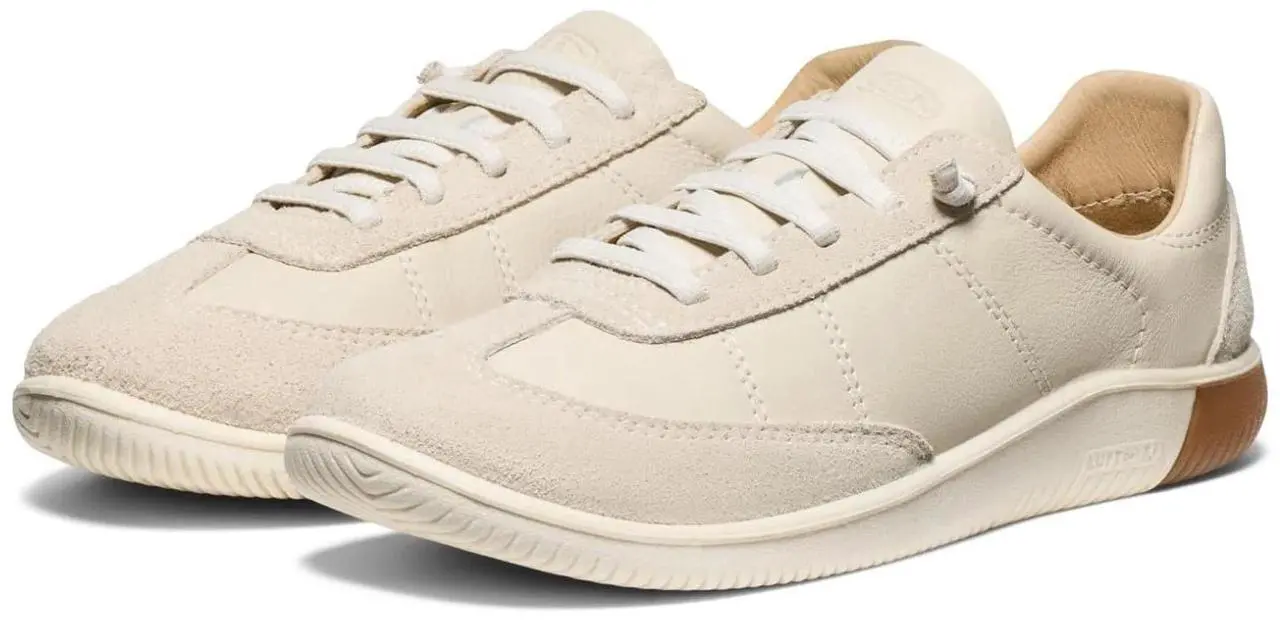 Alt view image 2 of 5 - KEEN Women's KNX T-Toe Lace-Up Leather Regular Sneaker, Birch/Birch, Size 8