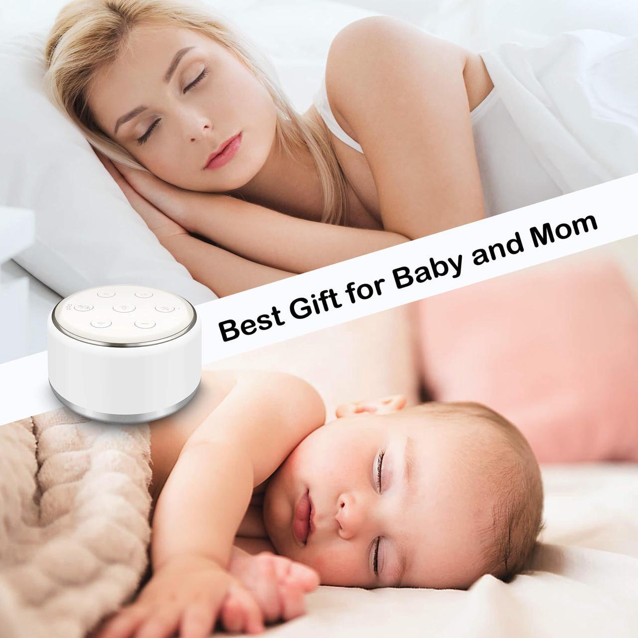 Alt view image 7 of 7 - White Noise Machine for Sleeping Baby - Kids Portable Sound Machine with Night Light, USB Rechargeable, 34 Soothing Noises, Auto-Off Timer, Sleep Machine for Adults Babies Lullaby Travel Home
