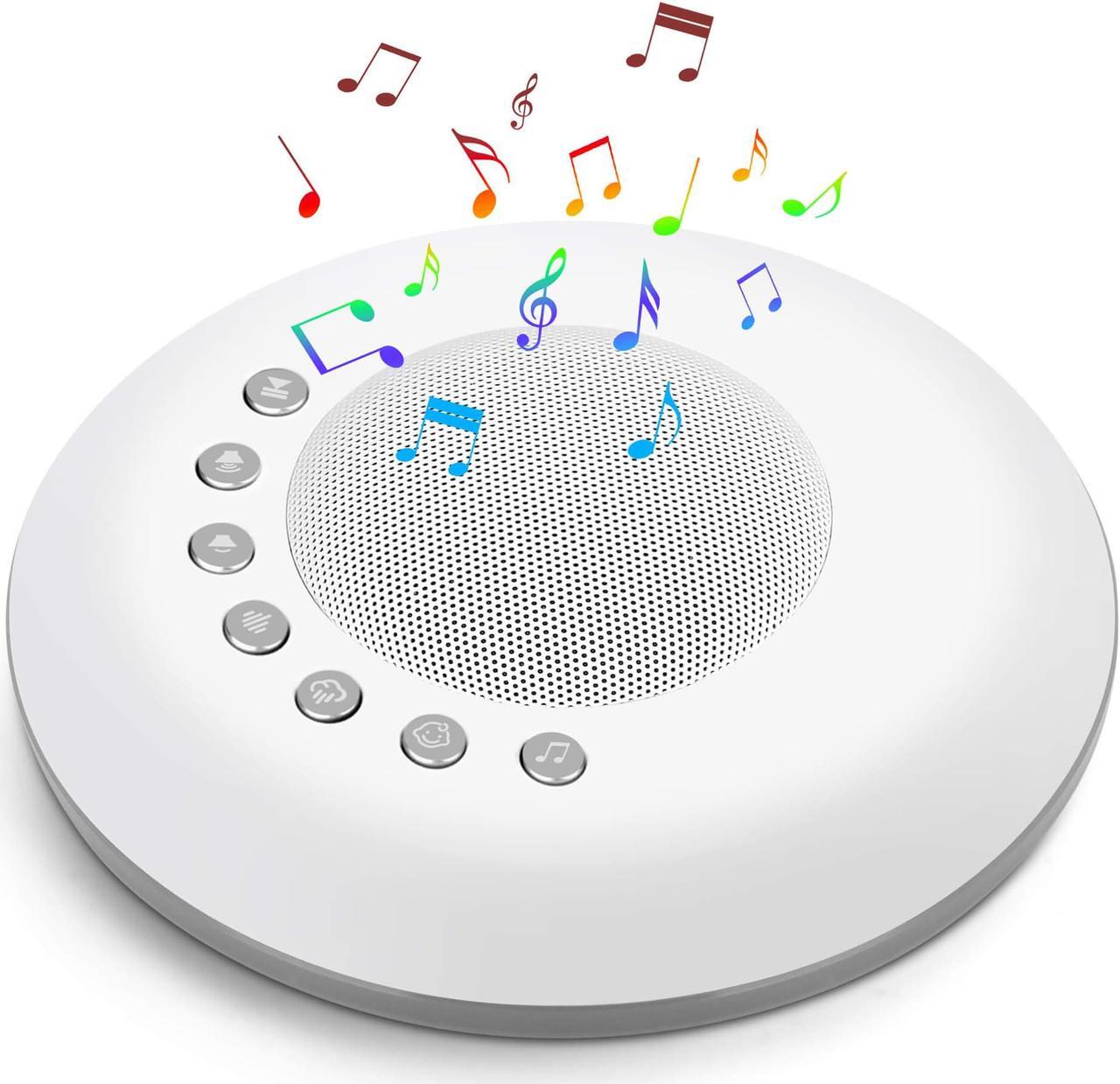 Main image of White Noise Sound Machine for Sleeping - 28 Relaxing Soothing Sleep Sounds Machine, Auto Off Timer, USB Rechargeable, Portable Noise Machines for Home Office Nursery Travel Camping Apartment Bedroom