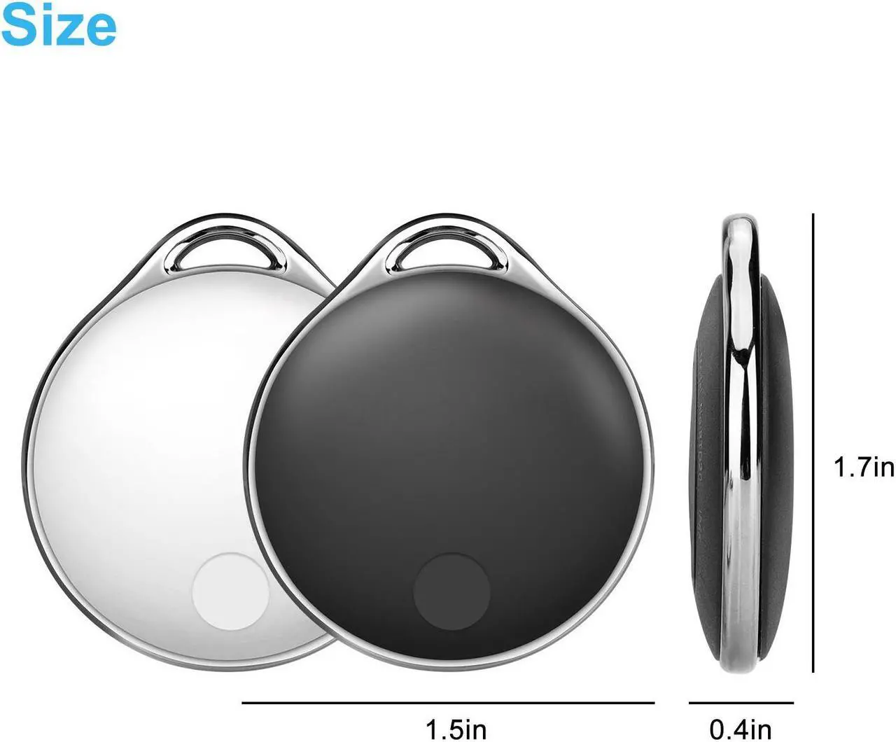 Alt view image 6 of 7 - NIJITAG Smart Anti Loss Tracking  - Item Finders Key Finder Locator Tracker Device for Wallet, Keychain, Luggage, backpack, Cat, Dog, Pet etc. with Apple Find My app (iOS only) , GRAY