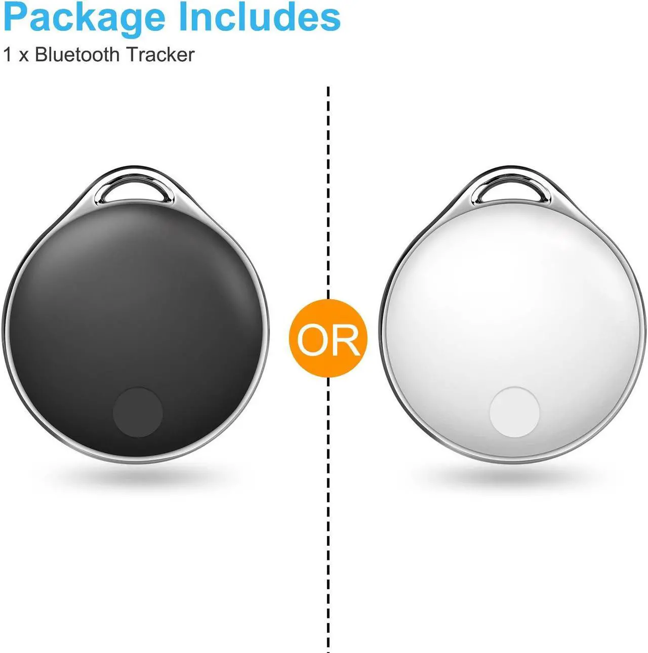 Alt view image 7 of 7 - NIJITAG Smart Anti Loss Tracking  - Item Finders Key Finder Locator Tracker Device for Wallet, Keychain, Luggage, backpack, Cat, Dog, Pet etc. with Apple Find My app (iOS only) , GRAY