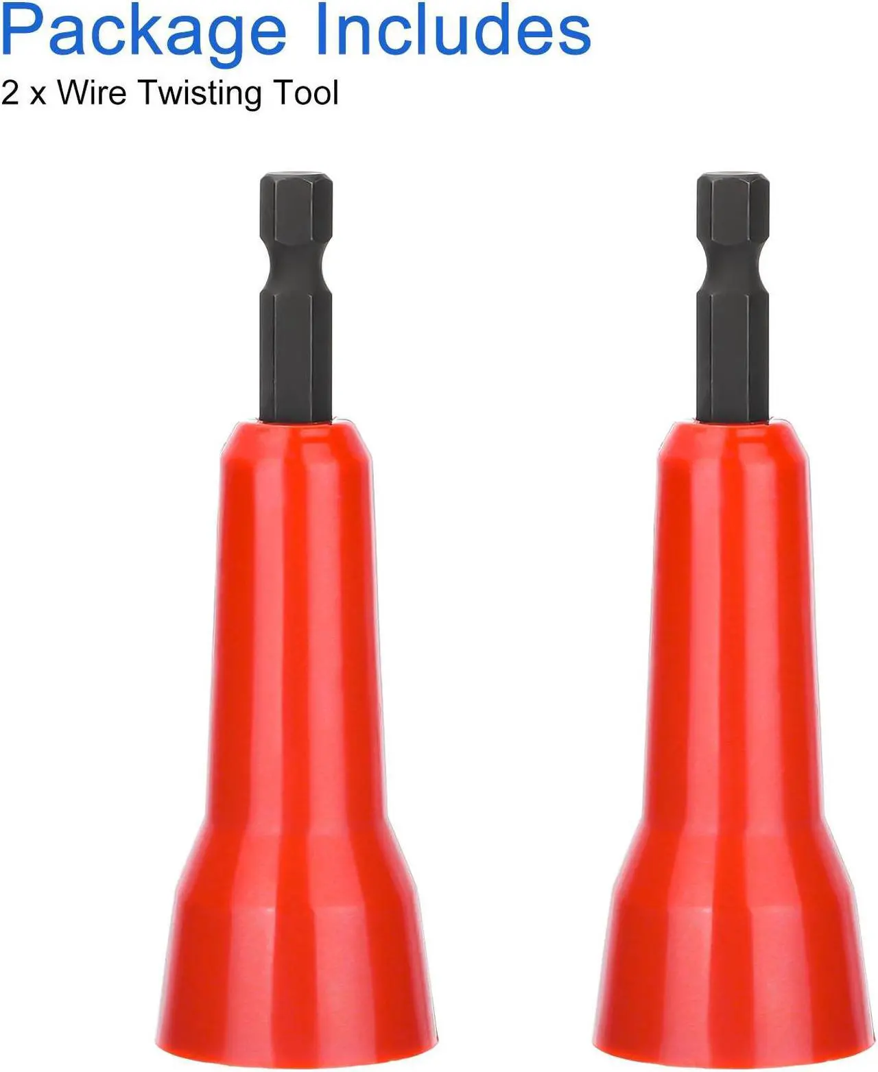 Alt view image 7 of 7 - NSI 2Pcs Wire Nut Twister Set -  Constructed from high-quality nylon plastic ,1/4 inch Chuck Compatible with Most Drills (Red)