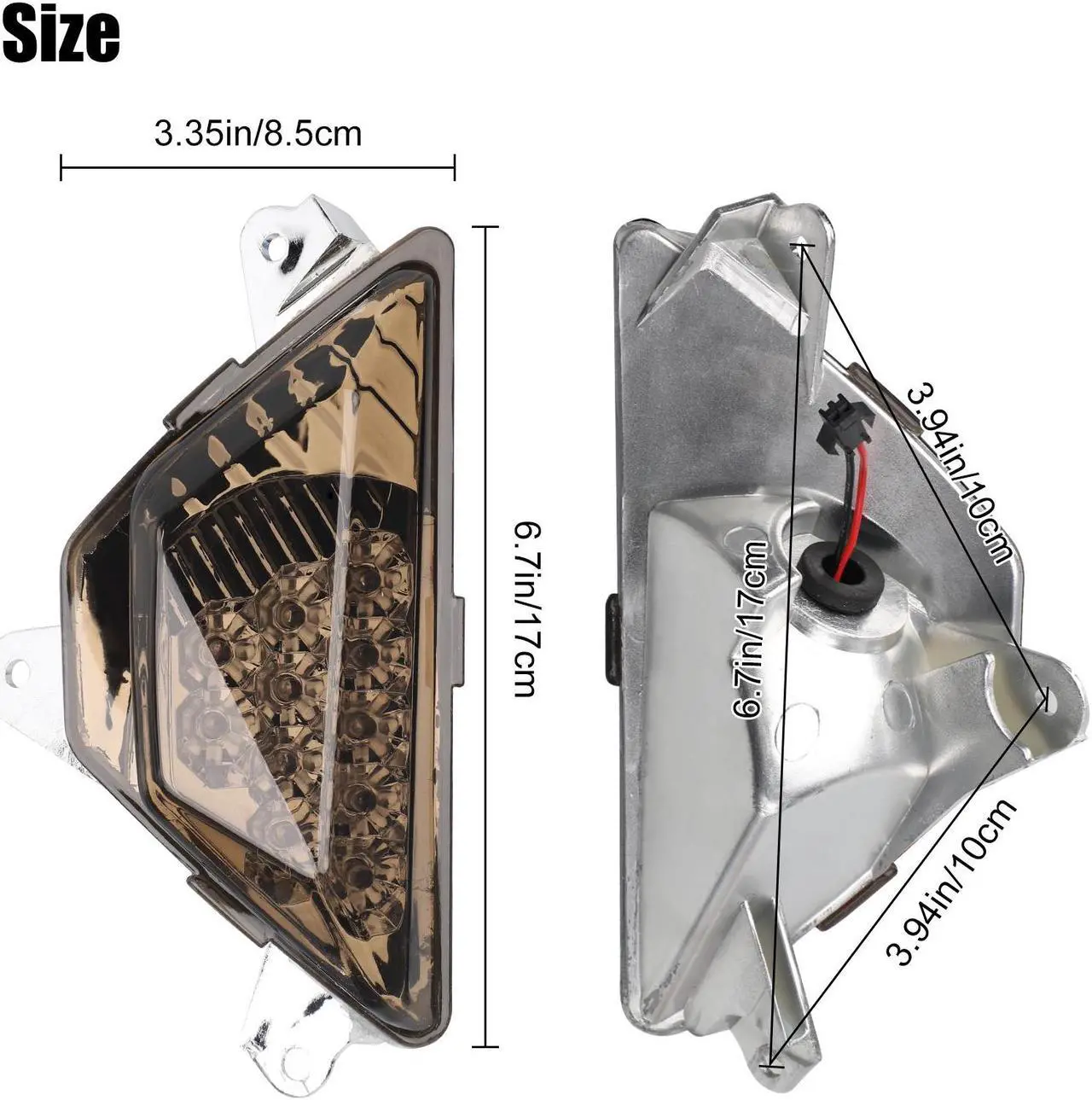 Alt view image 4 of 7 - NSI 2 pcs Front LED Turn Signals Light For KAWASAKI - Super Bright, Stylish, Easy to Install,Perfect Fit for KAWASAKI NINJA 250/300/400/650/1000 ZX-6R Ninja(Amber)