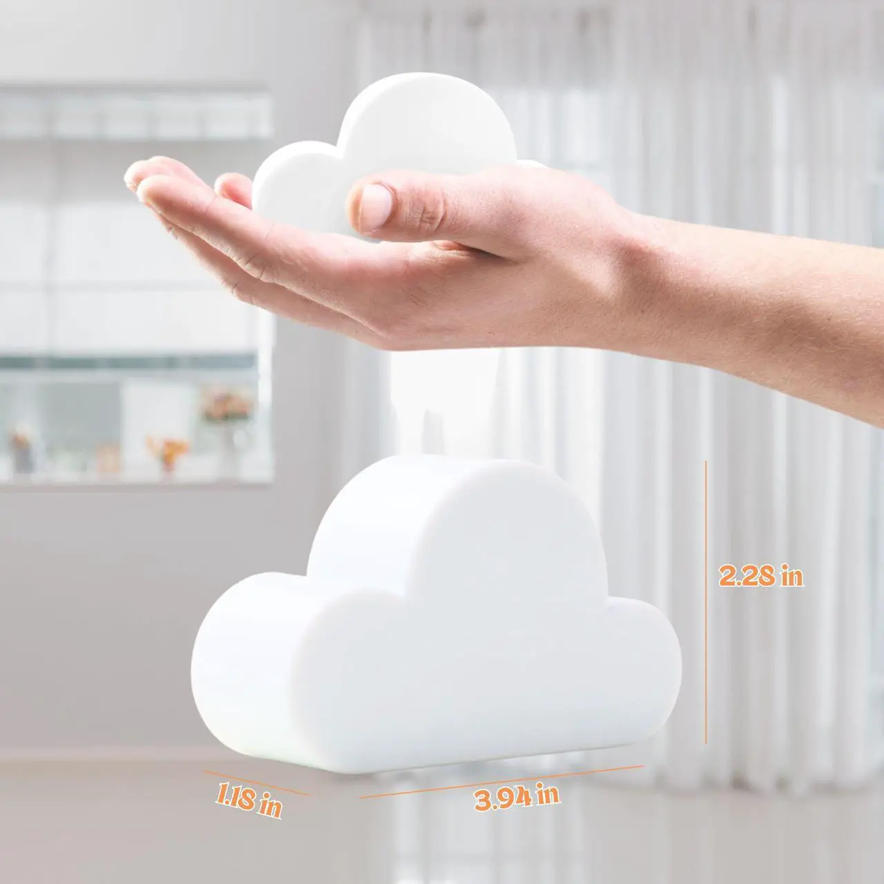 Alt view image 6 of 7 - NSI Cloud Magnetic Key Holder - Strong Magnet, No-Drill Installation, Durable ABS Material, Cute Cloud Design for Keys, Clips, Small Items (Pink)