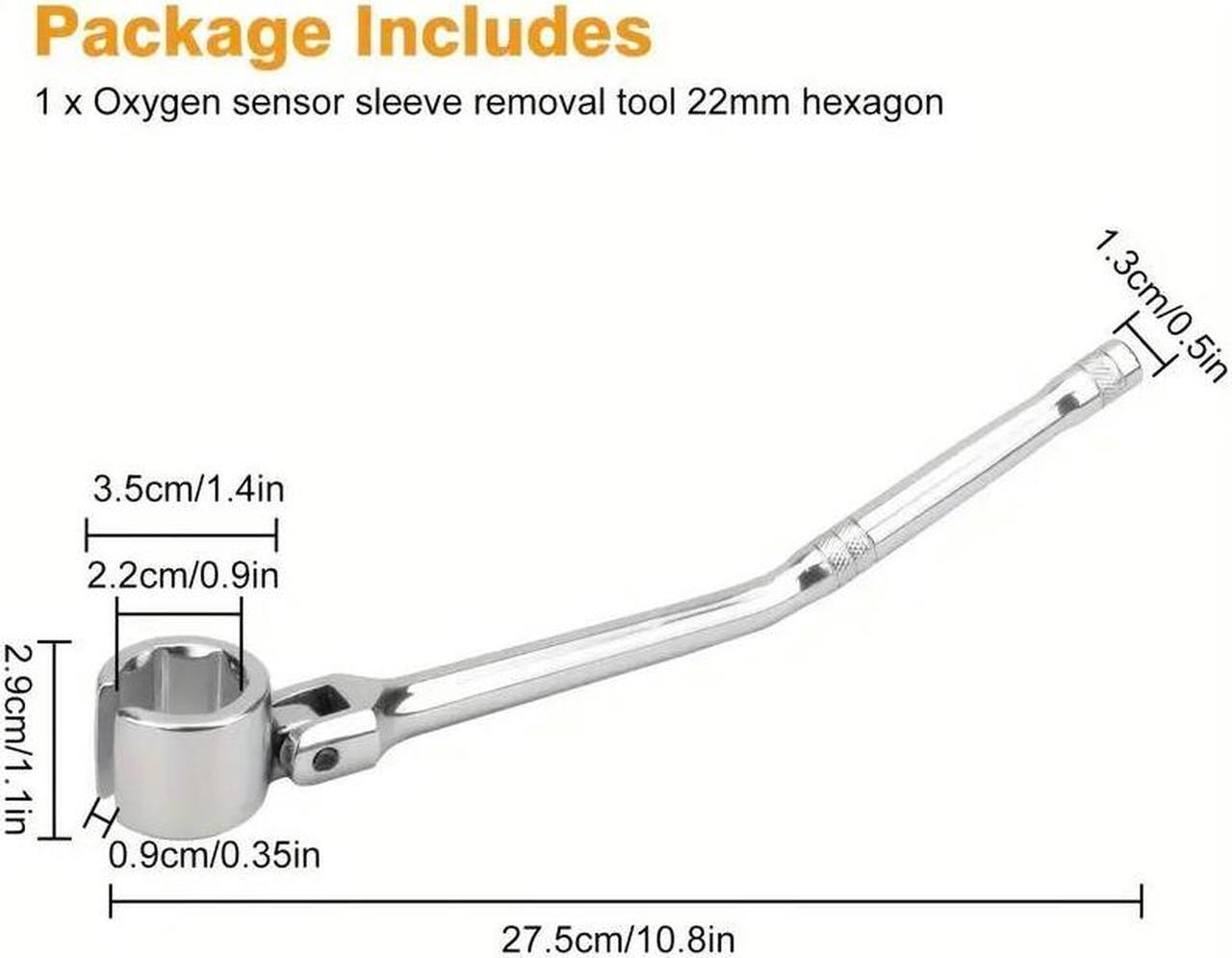 Alt view image 7 of 7 - NSI 7/8" 22mm Flexible Head Oxygen Sensor Wrench - Heavy Duty Forged Steel O2 Sensor Removal Tool for Auto Repair