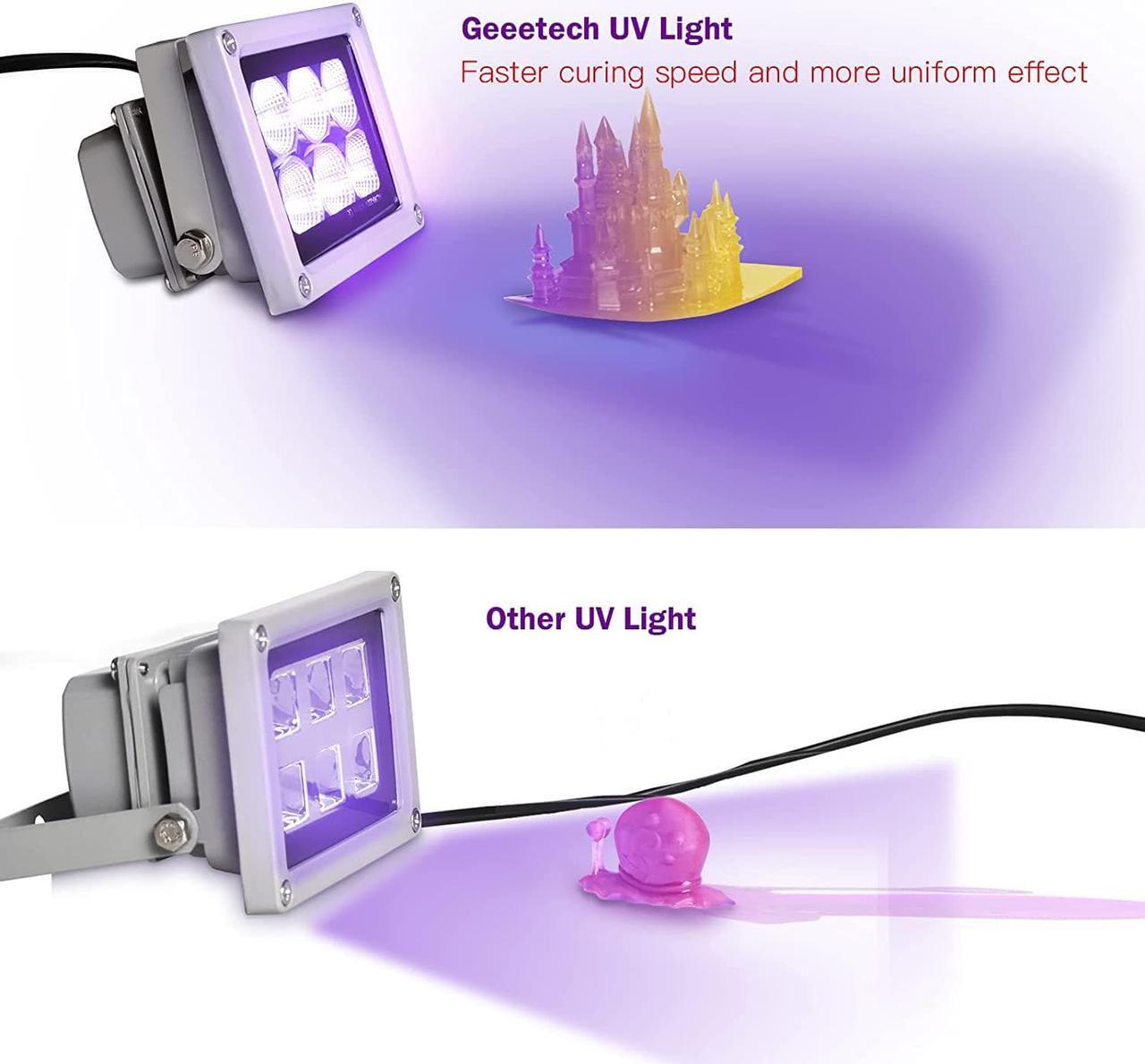 Alt view image 2 of 7 - 3D Printer UV Resin Curing Light for SLA/DLP/LCD 3D Printing, Solidify Photosensitive Resin, 405nm UV LED Lights with 60w Output Affect