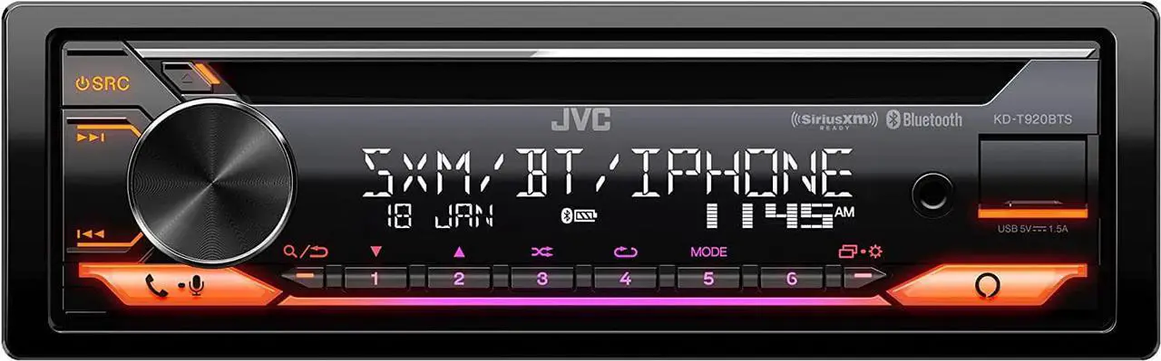 Main image of KD-T920BTS Car Stereo with Bluetooth, Front USB, AUX,  Alexa, SiriusXM Radio Ready, Hi-Power Amplifier