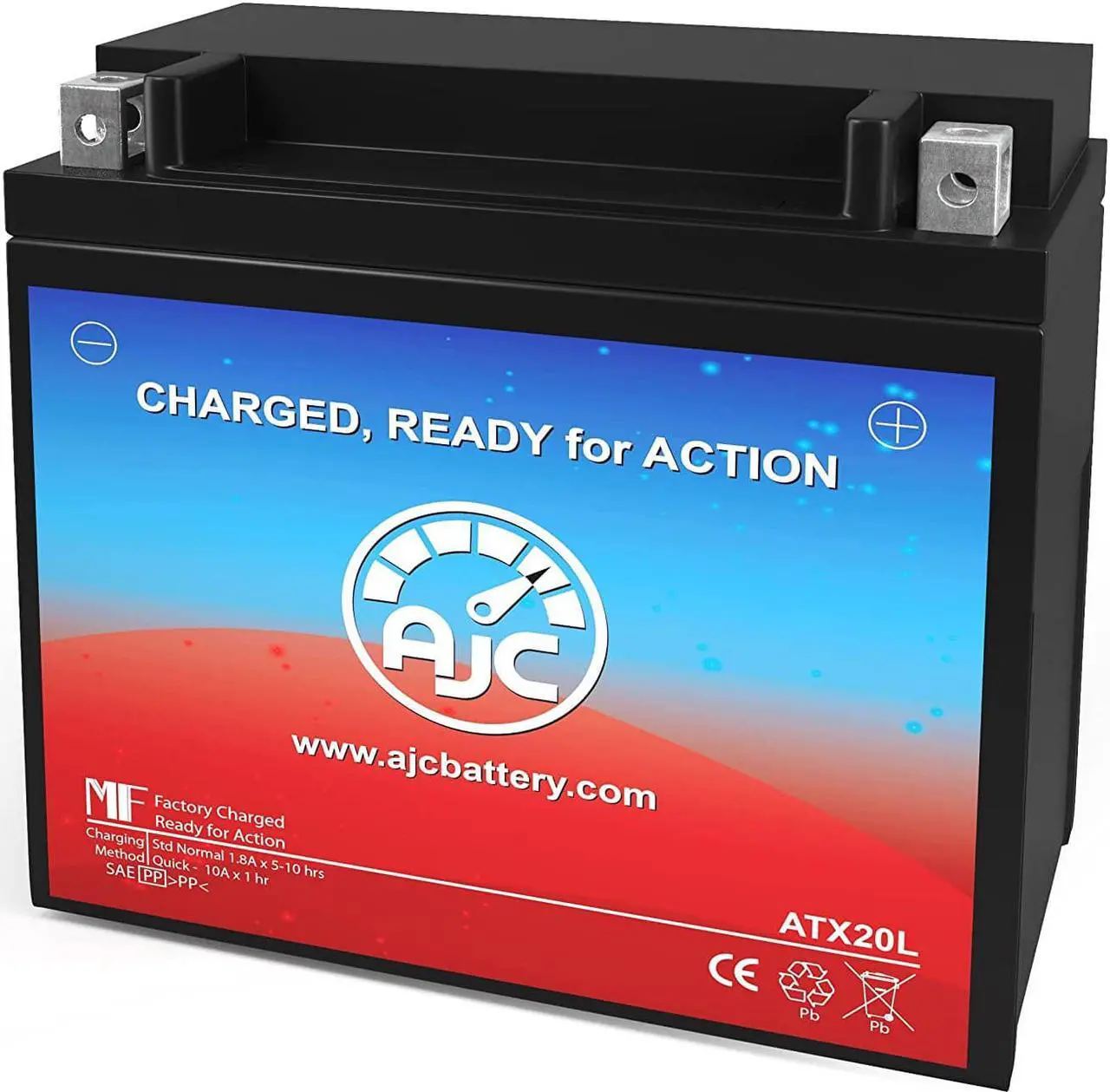 Main image of Indian VTX1800C 1800CC Motorcycle Replacement Battery (2002-2011) - This is an AJC Brand Replacement