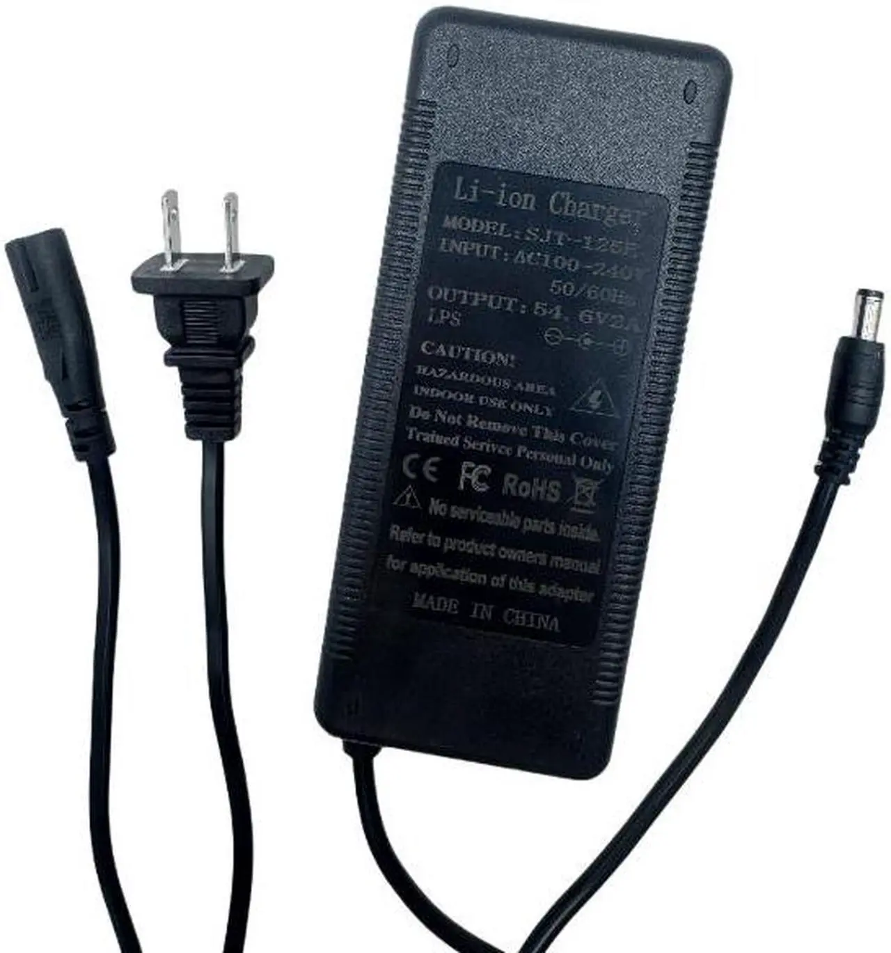 Alt view image 3 of 6 - US 54.6V 2A Charger Adapter for 48V Li-ion Battery Ebike Electric Bike Scooter