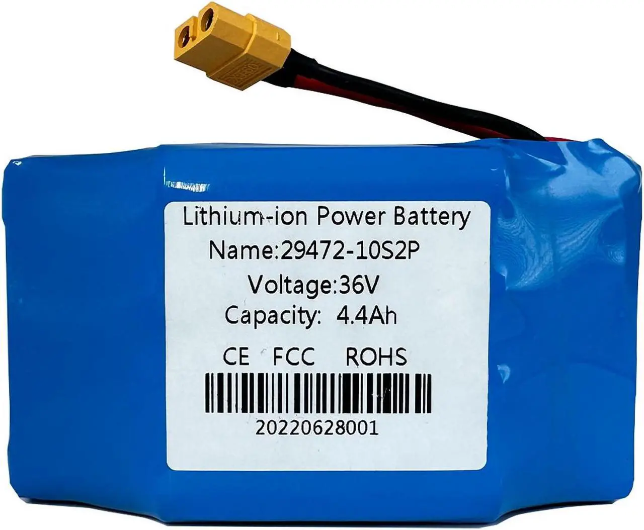 Alt view image 3 of 5 - Rechargeable 36V Li-ion Battery for BMS Car Balance 10S2P Electric Scooter 4.4Ah