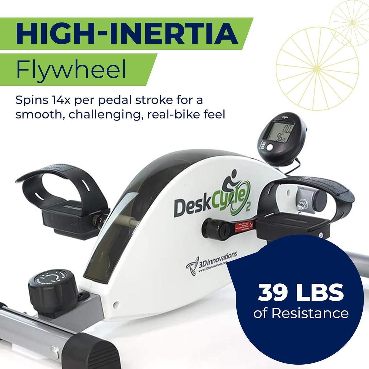 Alt view image 4 of 7 - DeskCycle Under Desk Bike Pedal Exerciser - Stationary Bikes for Home & Office - Standard and Adjustable Height Versions