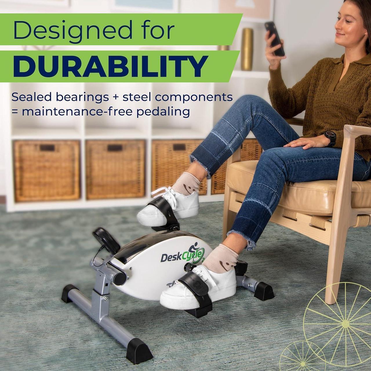 Alt view image 5 of 7 - DeskCycle Under Desk Bike Pedal Exerciser - Stationary Bikes for Home & Office - Standard and Adjustable Height Versions