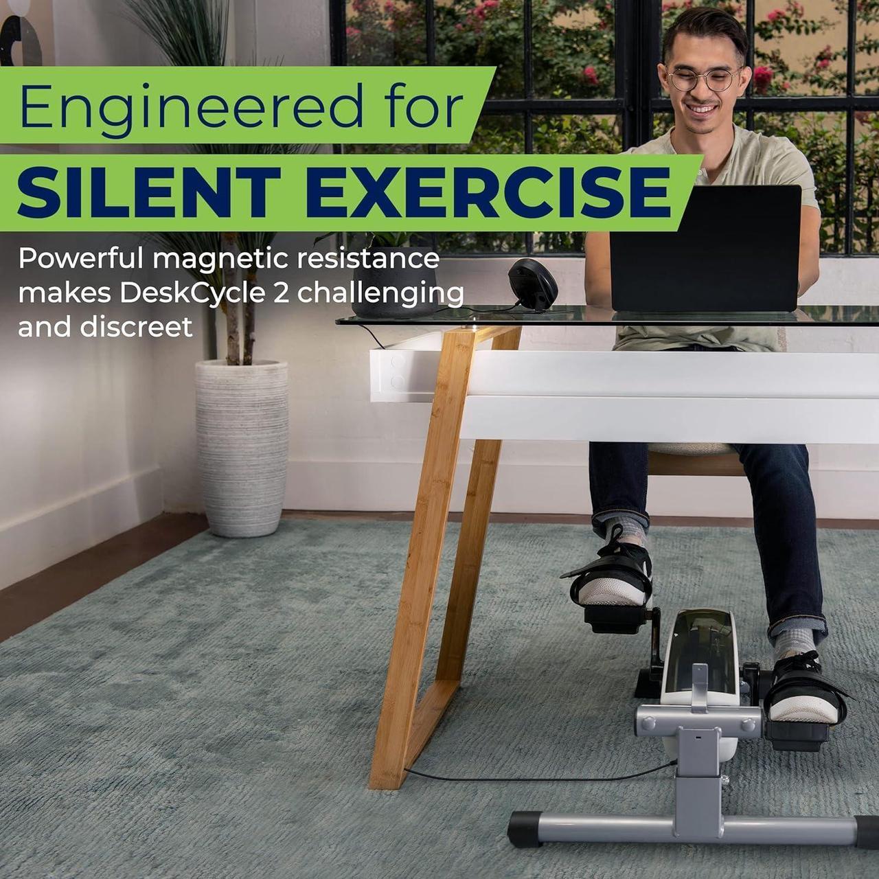Alt view image 6 of 7 - DeskCycle Under Desk Bike Pedal Exerciser - Stationary Bikes for Home & Office - Standard and Adjustable Height Versions