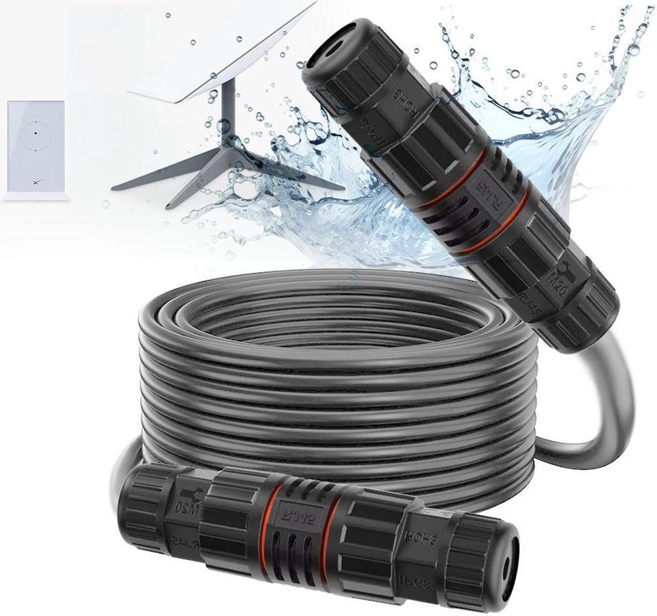 75ft Starlink Cable Extension & Repair Kit, Starlink Replacement Cable Extend Original Cable IP68 Waterproof,  Adopts Pure Copper Data Transmission